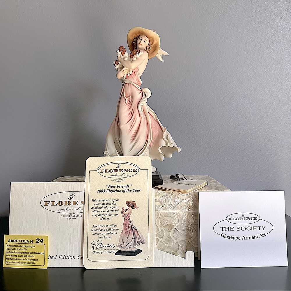 Giuseppe Armani “New Friends” Open Edition 2003 Figurine. - Picture 9 of 12